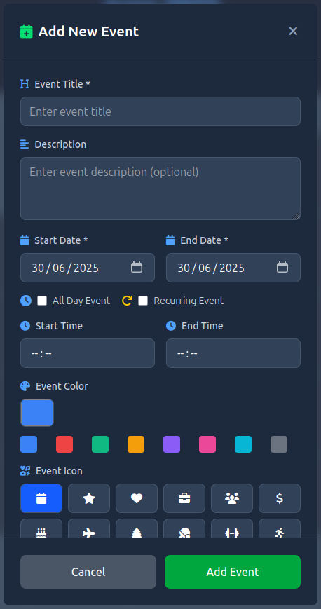 Add Event